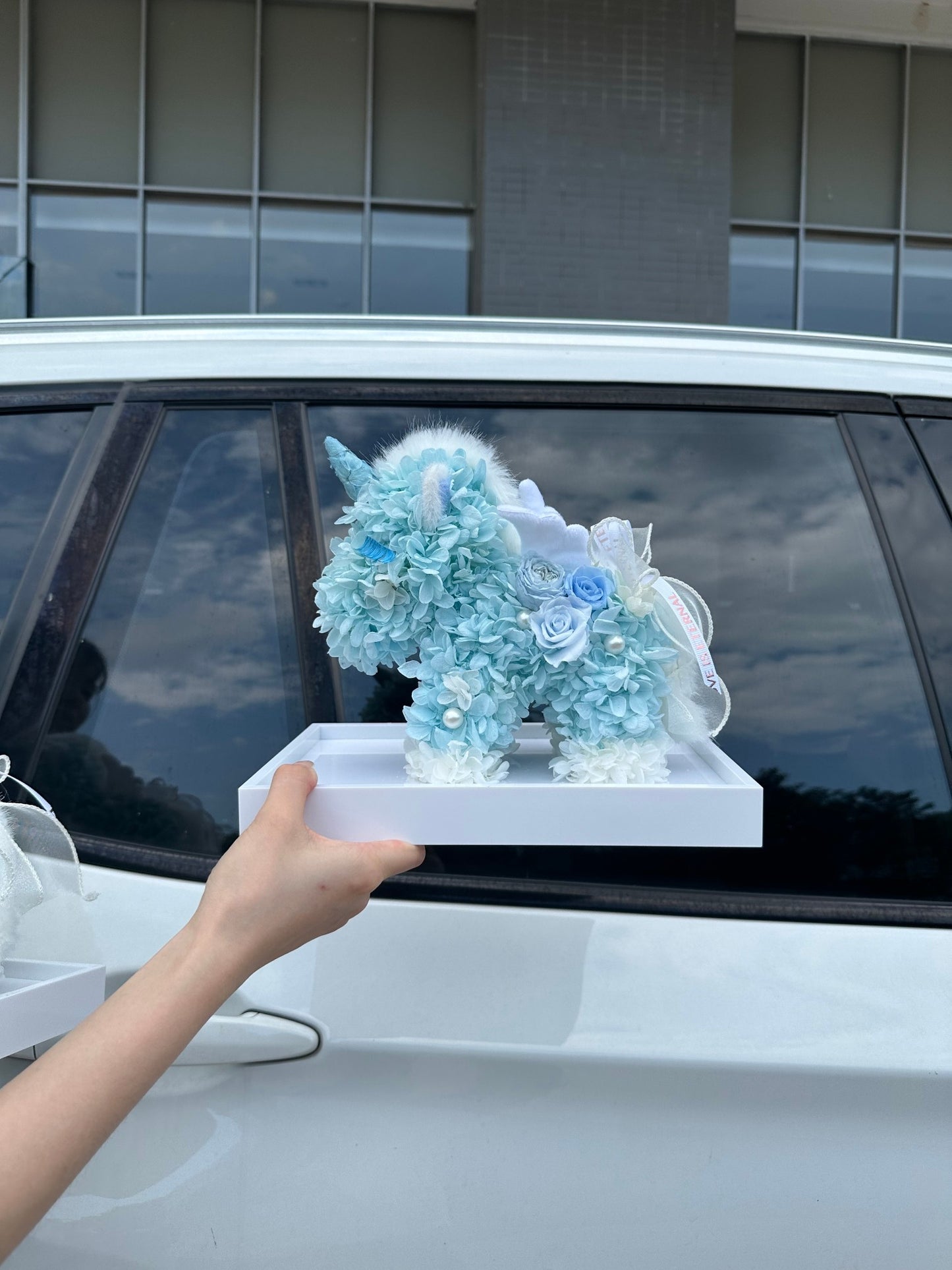 Creative Preserved Flower Gift: Cartoon Unicorn Design — A Birthday and Holiday Gift Box for Children