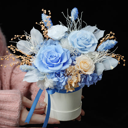 Preserved Flower Creative Gift Boxes & Artistic Ornaments, and Preserved Rose Baskets — Gifts for Valentine's Day, Birthdays, and Mother's Day