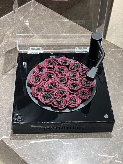 Creative Preserved Rose Arrangement — "Plum Sauce" Edition — A Perfect Gift for Proposals and Birthday Surprises