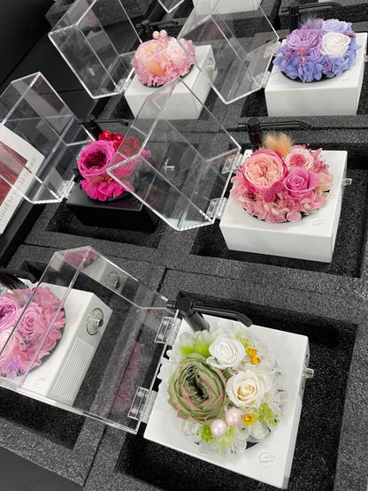Preserved Rose Creative Art Gift Box with Premium Bluetooth Speaker — Mother's Day Gift, Birthday Present, or Special Keepsake