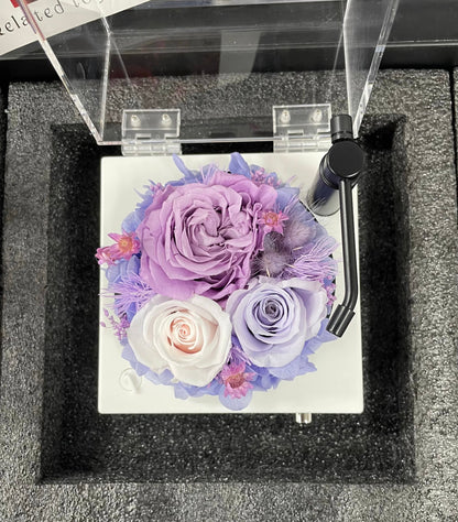 Preserved Rose Creative Art Gift Box with Premium Bluetooth Speaker — Mother's Day Gift, Birthday Present, or Special Keepsake