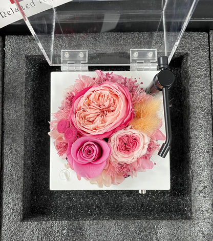 Preserved Rose Creative Art Gift Box with Premium Bluetooth Speaker — Mother's Day Gift, Birthday Present, or Special Keepsake