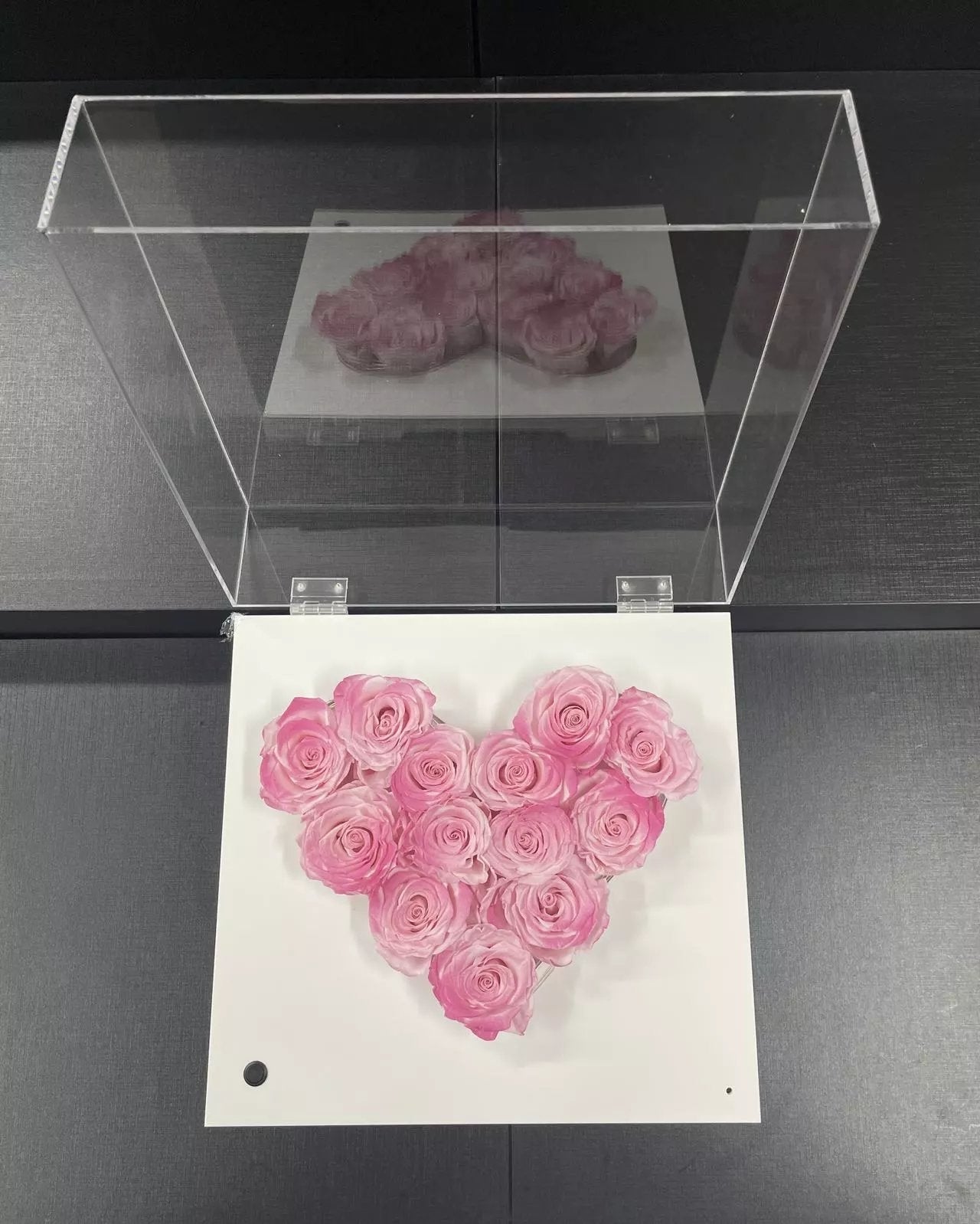 Modern Bluetooth Speaker with Eternal Rose Centerpiece - Home Decor and Gift Idea