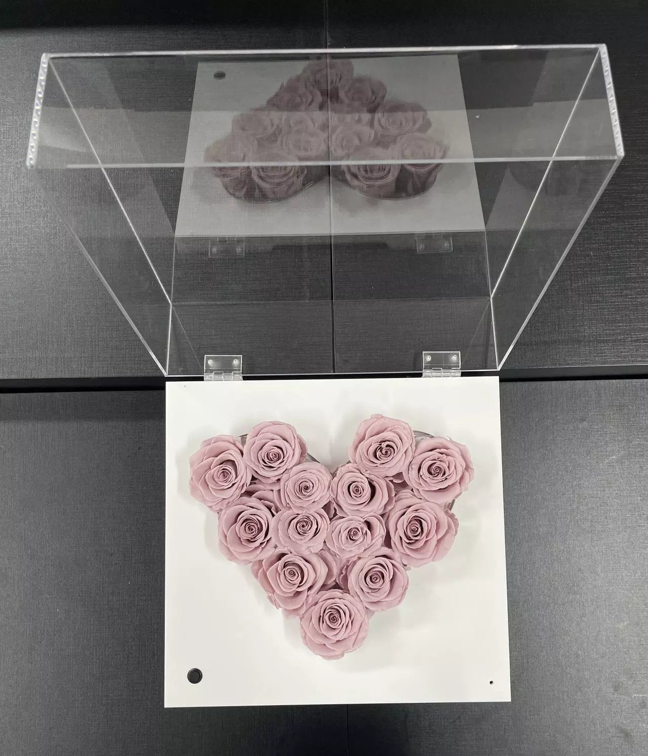 Modern Bluetooth Speaker with Eternal Rose Centerpiece - Home Decor and Gift Idea