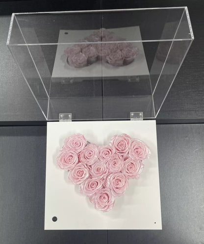 Modern Bluetooth Speaker with Eternal Rose Centerpiece - Home Decor and Gift Idea