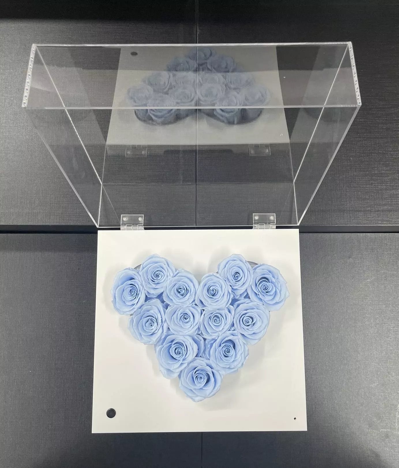 Modern Bluetooth Speaker with Eternal Rose Centerpiece - Home Decor and Gift Idea