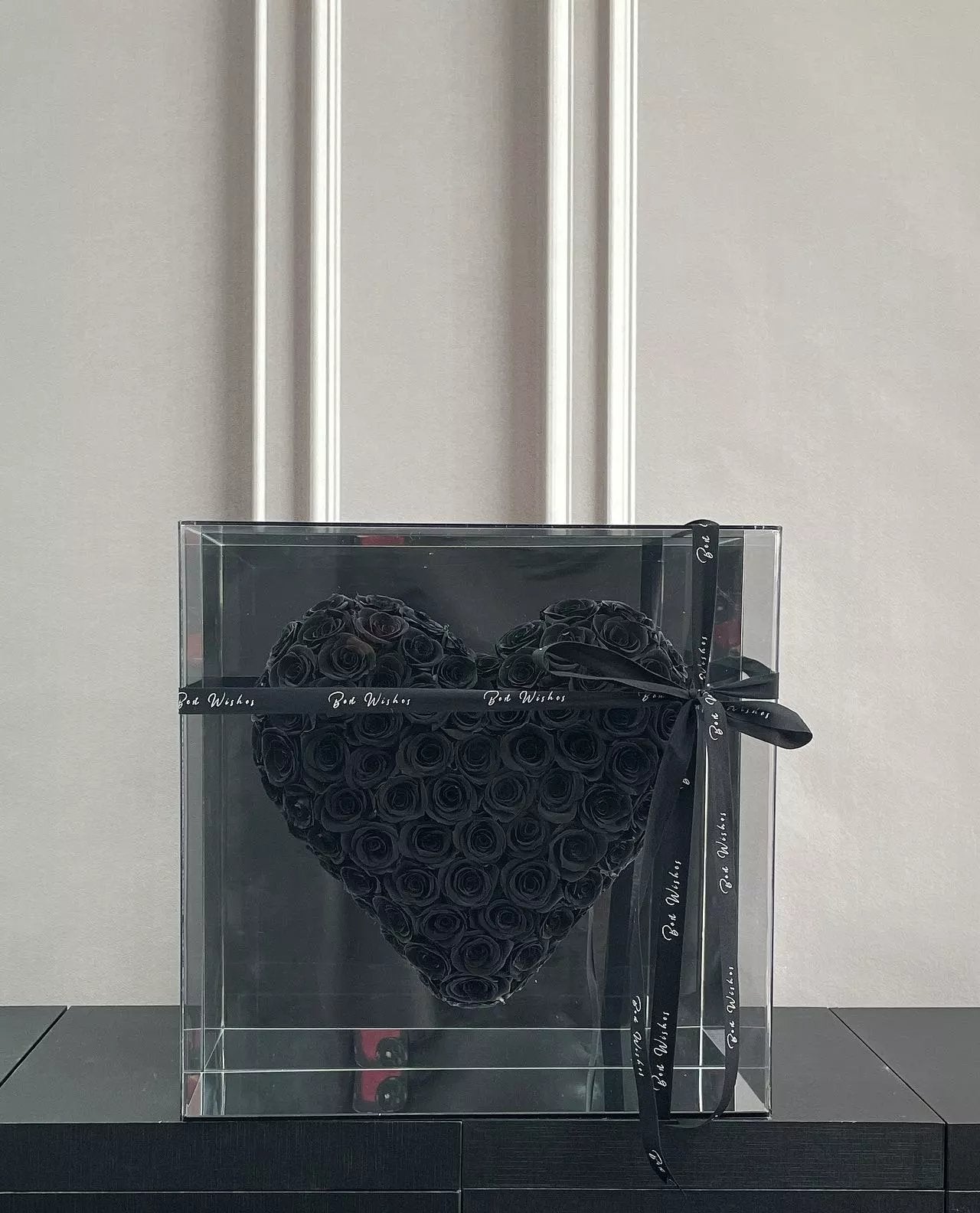 Luxury Preserved Real Rose Mirror Heart - Unique Valentine's Gift for Her, Ready-to-Gift Boxed Romance for Anniversary