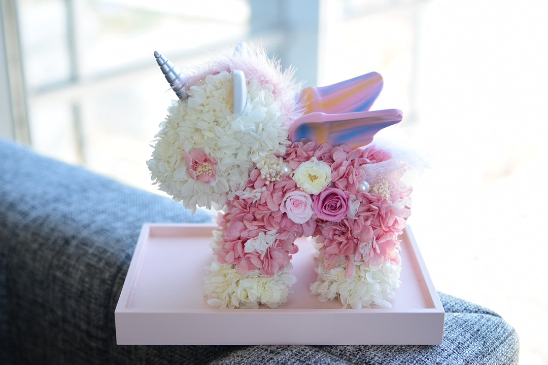A Creative Preserved Flower Cartoon Unicorn—A Delightful Surprise Gift for Valentine's Day or Birthdays