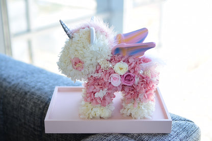 A Creative Preserved Flower Cartoon Unicorn—A Delightful Surprise Gift for Valentine's Day or Birthdays