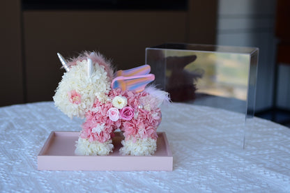 A Creative Preserved Flower Cartoon Unicorn—A Delightful Surprise Gift for Valentine's Day or Birthdays