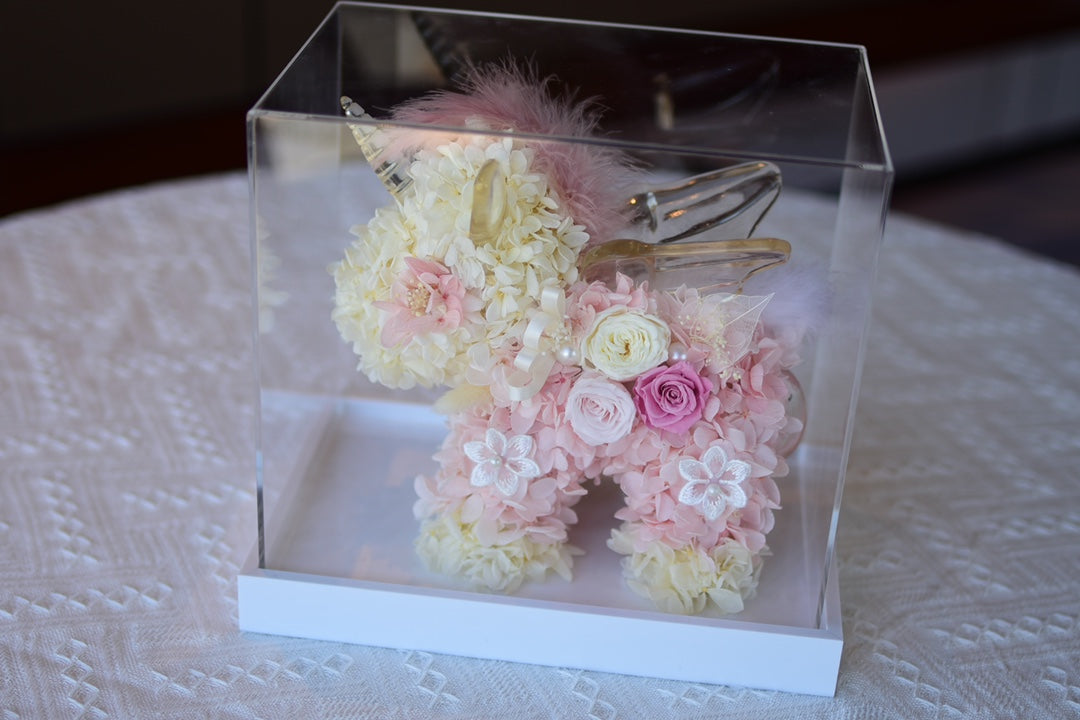 Preserved Flower Unicorn Shaped Creative Art Ornament Gift Box, Holiday Blessing Gift Box, Children's Birthday Gift