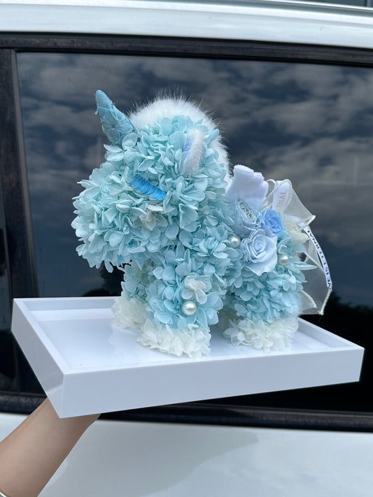 Creative Preserved Flower Gift: Cartoon Unicorn Design — A Birthday and Holiday Gift Box for Children