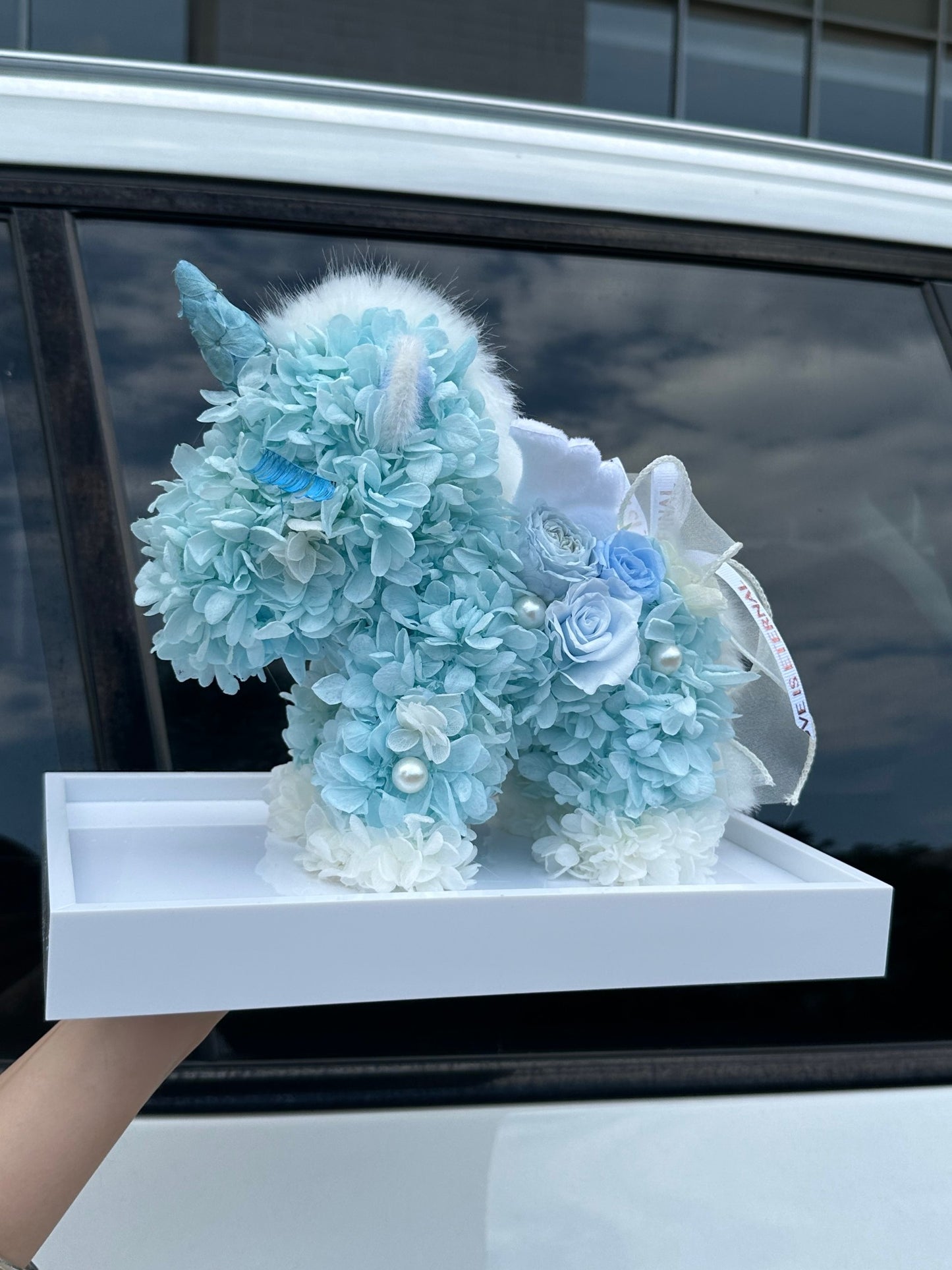 Creative Preserved Flower Gift: Cartoon Unicorn Design — A Birthday and Holiday Gift Box for Children