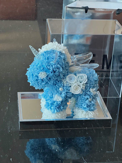 Preserved Flower Creative Gift: Cartoon Unicorn Design — A Festive Blessing for Ladies and a Birthday Gift for Children