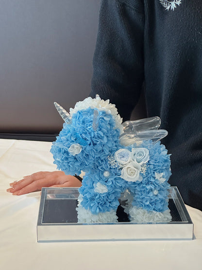 Preserved Flower Creative Gift: Cartoon Unicorn Design — A Festive Blessing for Ladies and a Birthday Gift for Children