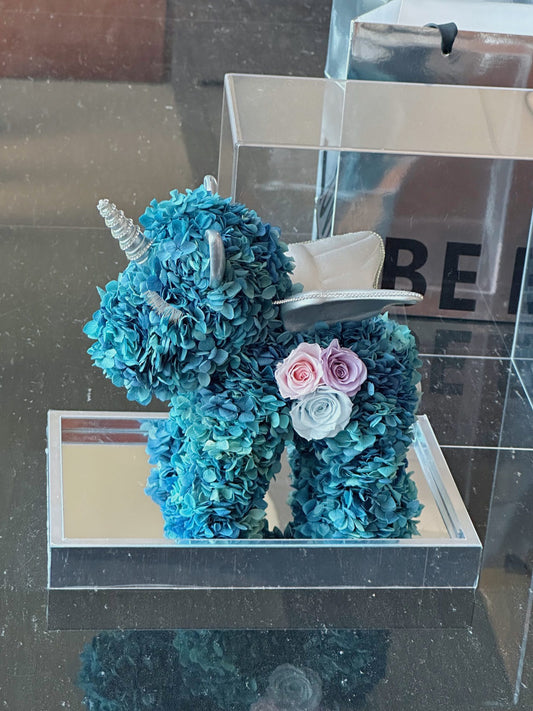 Preserved Flower Creative Gift: Cartoon Unicorn Design — A Festive Blessing for Ladies and a Birthday Gift for Children