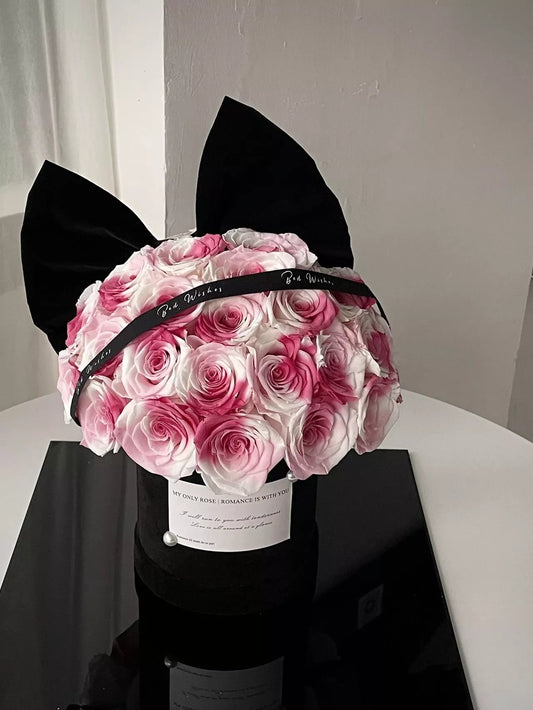 Long-Lasting Rose Hug Bucket with Preserved Flowers - Forever Affection Gift, Perfect for Valentine's Day & Anniversary