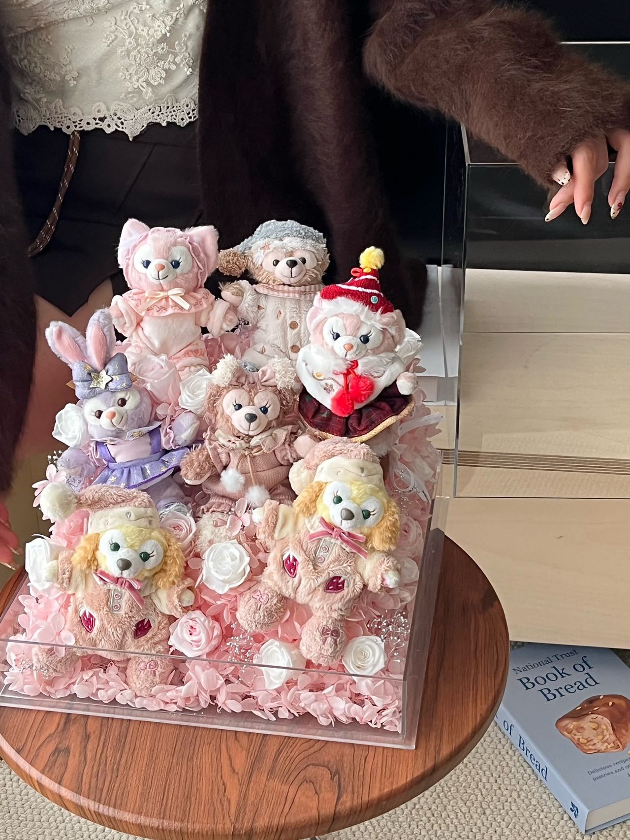 Preserved Flower Disney Doll Flower Box Acrylic Gift Box Eternal Rose Holiday Gift Anniversary Surprise