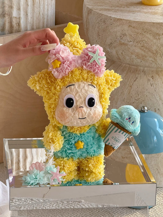 Valentine's Day limited edition preserved flower gift Star Doll real flower ornaments high-end gift box for girlfriend's birthday gift