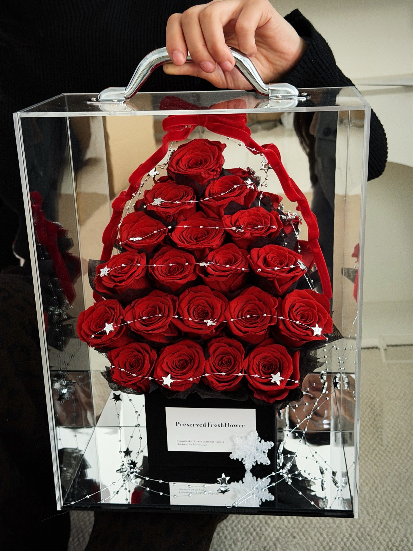 Preserved Flower Surprise Gift Box – Individually Packaged Rose Bouquet – Ideal for Holidays, Anniversaries, and Birthdays