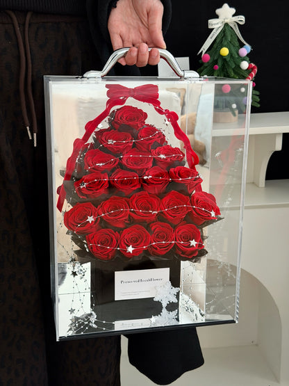 Preserved Flower Surprise Gift Box – Individually Packaged Rose Bouquet – Ideal for Holidays, Anniversaries, and Birthdays