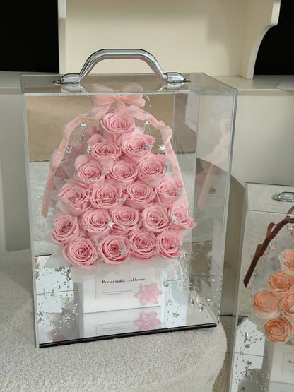 Preserved Flower Surprise Gift Box – Individually Packaged Rose Bouquet – Ideal for Holidays, Anniversaries, and Birthdays