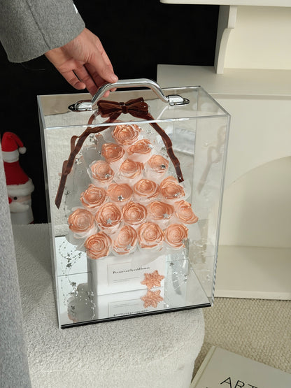 Preserved Flower Surprise Gift Box – Individually Packaged Rose Bouquet – Ideal for Holidays, Anniversaries, and Birthdays