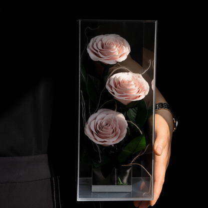 Festival Gift Box — Preserved Rose & Acrylic Ornament | Birthday Gift, Festive Blessing, or Proposal Gift