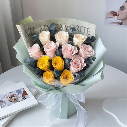 Preserved Flower Bouquet Gifts: Teacher's Day Bouquets, Birthday Presents, Festive Gifts, and Valentine's Day Surprise Boxes