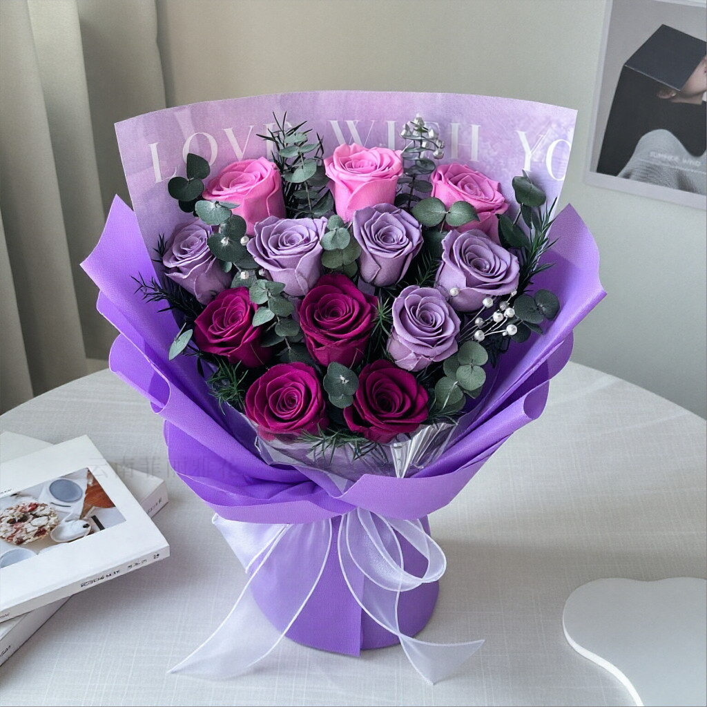 Preserved Flower Bouquet Gifts: Teacher's Day Bouquets, Birthday Presents, Festive Gifts, and Valentine's Day Surprise Boxes