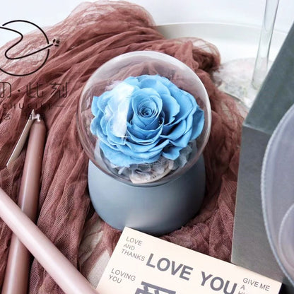 Creative Preserved Flower Music Box — Artistic Business Gift, Keepsake, and Holiday Present