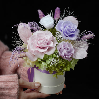 Preserved Flower Creative Gift Boxes & Artistic Ornaments, and Preserved Rose Baskets — Gifts for Valentine's Day, Birthdays, and Mother's Day