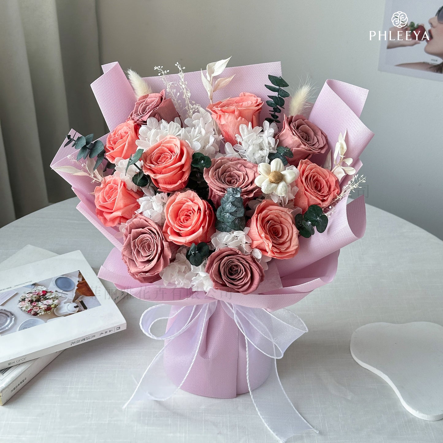Eternal Roses - Teacher's Day Bouquet, Qixi Festival Gift, Preserved Flowers, High-End Preserved Flowers for Valentine's Day
