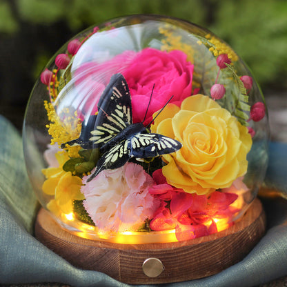 Glass-Domed Preserved Rose — The perfect Mother's Day gift for Mom, and a cherished keepsake for a dear friend. A Creative Preserved Rose Gift Box.