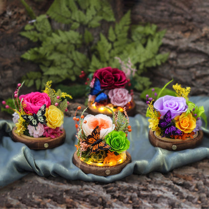 Glass-Domed Preserved Rose — The perfect Mother's Day gift for Mom, and a cherished keepsake for a dear friend. A Creative Preserved Rose Gift Box.