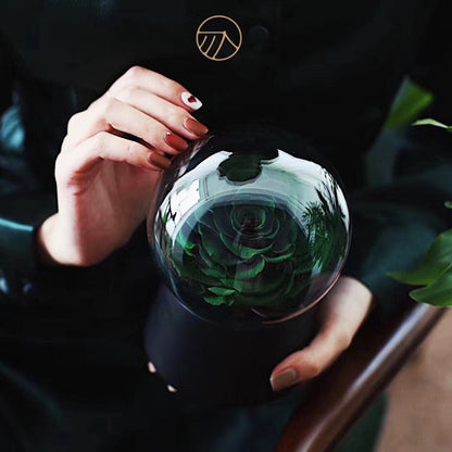 Creative Preserved Flower Music Box — Artistic Business Gift, Keepsake, and Holiday Present