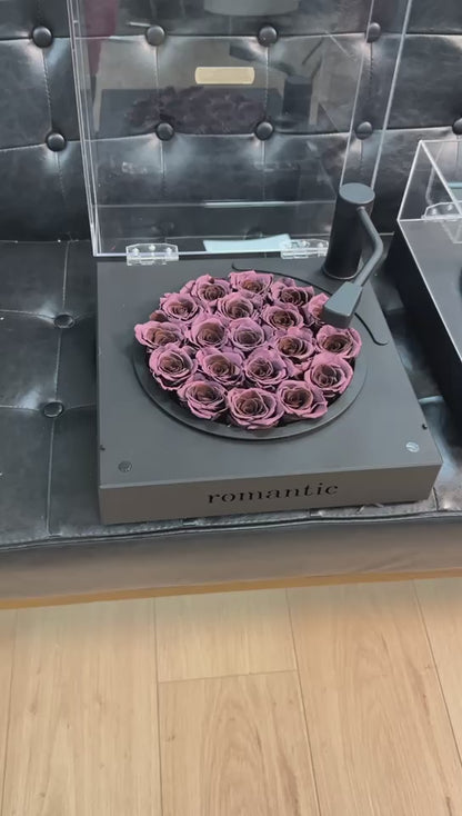Creative Preserved Rose Arrangement — "Plum Sauce" Edition — A Perfect Gift for Proposals and Birthday Surprises